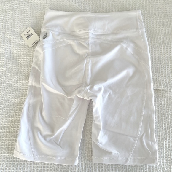 NWT Free People Movement White High Rise Biker Baby Shorts - Picture 2 of 7